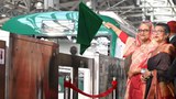 যানজটের শহর ঢাকায় প্রথম মেট্রোরেলের যাত্রা শুরু