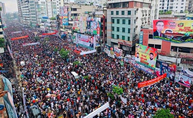 বিএনপির সমাবেশ: বিদেশ থেকে টেলিফোনে বক্তব্য রাখলেন তারেক রহমান