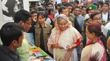 অমর একুশে বইমেলা উদ্বোধন করেন প্রধানমন্ত্রী শেখ হাসিনা।