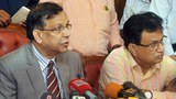 সচিবালয়ে আয়োজিত এক সংবাদ সম্মেলনে বক্তব্য রাখেন আইনমন্ত্রী আনিসুল হক।