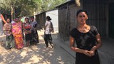 দিনাজপুরে স্থাপিত দেশের প্রথম হিজড়া পল্লিতে কয়েকজন হিজড়া।