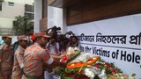 হলি আর্টিজানে হামলার এক বছর পূর্তিতে নিহতের প্রতি শ্রদ্ধা জানায় বাংলাদেশ।