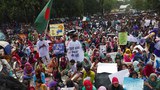 সরকারি চাকরিতে কোটা পদ্ধতি সংস্কারের দাবিতে ঢাকায় বিক্ষোভ।