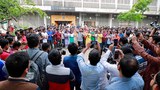 কোটা সংস্কার আন্দোলনের তিন নেতার মুক্তির দাবিতে ঢাকা বিশ্ববিদ্যালয়ে শিক্ষার্থীদের বিক্ষোভ সমাবেশ।