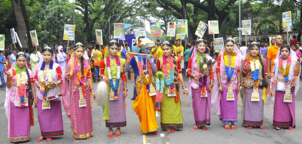 রাজধানীর ঢাকেশ্বরী মন্দিরের জগন্নাথ দেবের রথযাত্রা উৎসব। ০৩ জুলাই, ২০১৭।