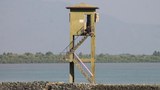 নাফ নদীর তীরে বাংলাদেশের সীমান্ত পাহারা চৌকি। 