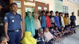 সাগর পথে মালয়েশিয়া যাওয়ার চেষ্টার সময় কক্সবাজারে আটক রোহিঙ্গা সদস্যরা।