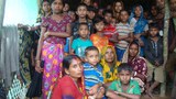 উখিয়া হলদিয়াপালং এ আশ্রয় নেওয়া মিয়ানমার থেকে পালিয়ে আসা হিন্দু পরিবার। 