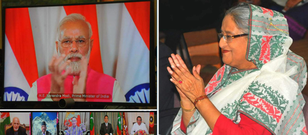 স্যাটেলাইটটি উৎক্ষেপণের পর দক্ষিণ এশিয়ার সাত দেশের শীর্ষ নেতাদের সঙ্গে এক ভিডিও কনফারেন্সে যোগ দেন ভারতের প্রধানমন্ত্রী নরেন্দ্র মোদি। বাংলাদেশ থেকে এতে অংশ নেন প্রধানমন্ত্রী শেখ হাসিনা। মে ৫, ২০১৭।