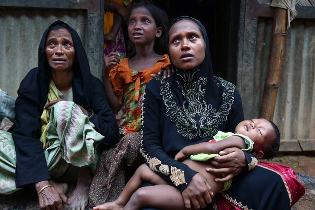 কুতুপালং শরণার্থী শিবিরে রোহিঙ্গারা। 