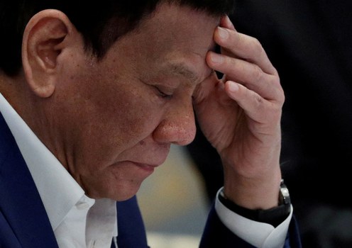 Then-Philippine President Rodrigo Duterte attends the 34th ASEAN Summit in Bangkok,  June 22, 2019.