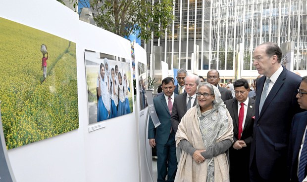 Analysts: Bangladesh PM visits World Bank to gain support for distressed economy Analysts: Bangladesh PM visits World Bank to gain support for distressed economy