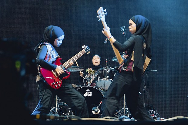 After Glastonbury, Indonesia’s hijab-clad metal band Voice of Baceprot set for bigger things After Glastonbury, Indonesia’s hijab-clad metal band Voice of Baceprot set for bigger things