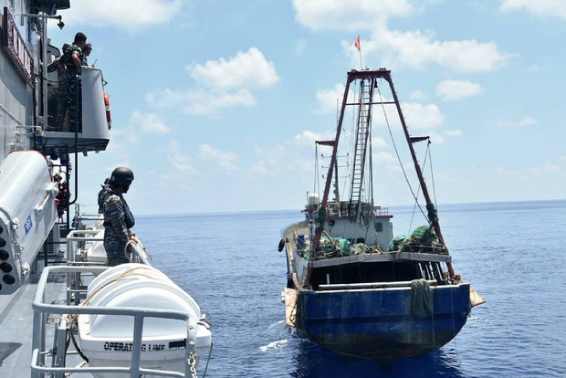 Indonesian Coast Guard Intercepts, Escorts Chinese Survey Ship from EEZ Indonesian Coast Guard Intercepts, Escorts Chinese Survey Ship from EEZ