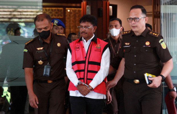 Indonesian minister arrested for alleged corruption in 4G project Indonesian minister arrested for alleged corruption in 4G project