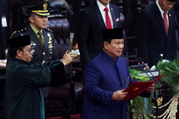 Photos: In pomp-filled day, Prabowo Subianto takes reins of power in Indonesia