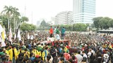 Thousands of students protest rumored election delay, extension of presidential term