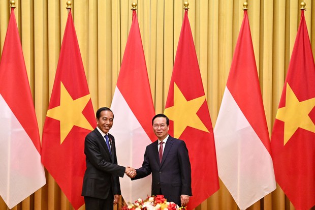 Vietnamese, Indonesian presidents discuss South China Sea concerns Vietnamese, Indonesian presidents discuss South China Sea concerns