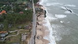 Coastal erosion threatens to swallow Malaysian village by the sea