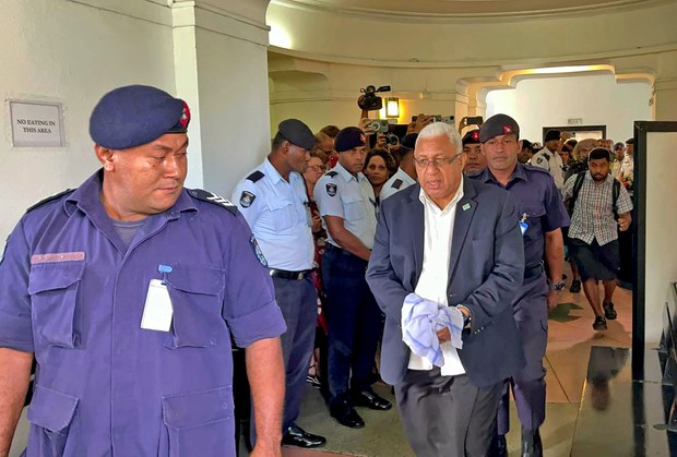 Fiji’s former PM Bainimarama jailed for one year for obstructing justice Fiji’s former PM Bainimarama jailed for one year for obstructing justice