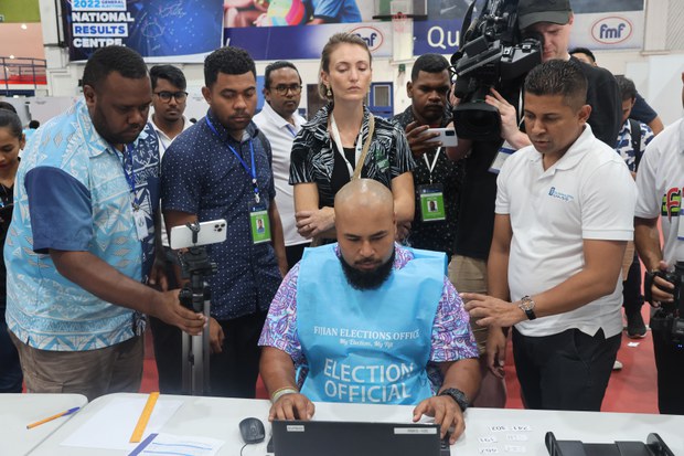 Fiji’s ruling party, opposition in tight race as vote count nears completion Fiji’s ruling party, opposition in tight race as vote count nears completion