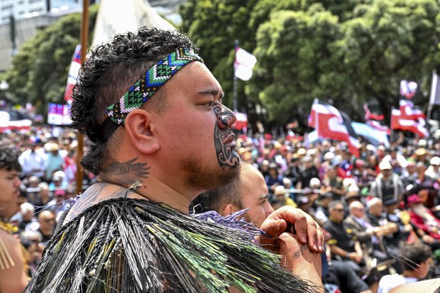 Photos: Thousands protest for Maori rights over NZ bill to reinterpret Indigenous treaty Photos: Thousands protest for Maori rights over NZ bill to reinterpret Indigenous treaty