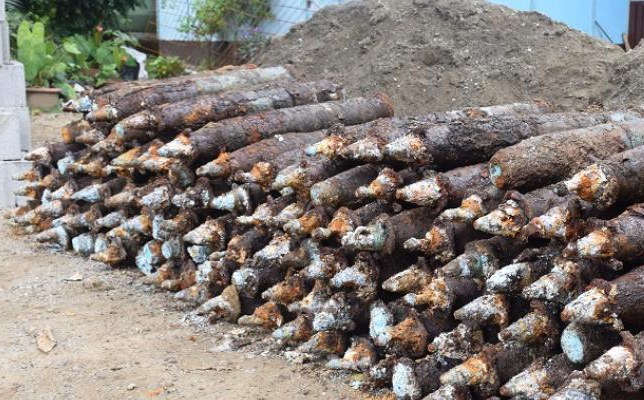 Stockpile of the US Projectiles removed by EODD.jpeg Stockpile of the US Projectiles removed by EODD.jpeg