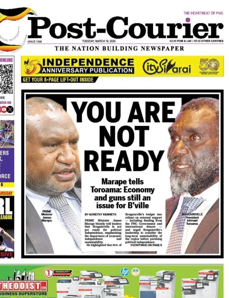 20250315 Post Courier front page bougainville EDIT.jpg 20250315 Post Courier front page bougainville EDIT.jpg