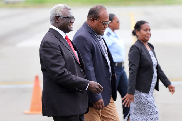 Solomon Islands PM Sogavare commands largest bloc in Parliament after election Solomon Islands PM Sogavare commands largest bloc in Parliament after election