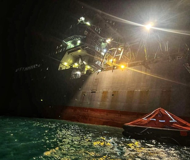 Oil spill fears after fuel-laden New Zealand navy ship sinks in Samoa Oil spill fears after fuel-laden New Zealand navy ship sinks in Samoa