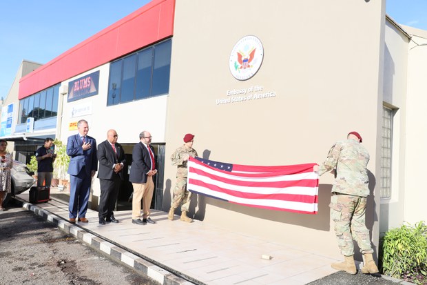 US opens Solomon Islands embassy as it vies for influence with China US opens Solomon Islands embassy as it vies for influence with China