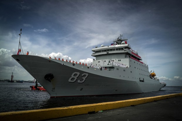 Chinese navy ship visits Philippines amid heightened tensions Chinese navy ship visits Philippines amid heightened tensions