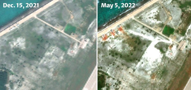 Imagery shows China still building on Subi Reef in South China Sea