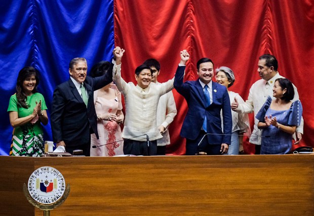 Philippine Congress officially declares Marcos new president Philippine Congress officially declares Marcos new president