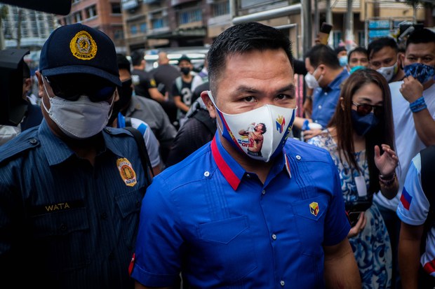 Manny Pacquiao Vows to Fight to the End in Philippine Presidential Race Manny Pacquiao Vows to Fight to the End in Philippine Presidential Race