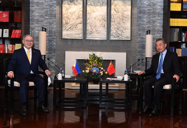 Philippine, Chinese foreign ministers hold talks amid South China Sea tensions Philippine, Chinese foreign ministers hold talks amid South China Sea tensions