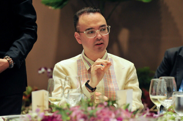 Philippine Foreign Affairs Secretary Alan Peter Cayetano participates in a retreat during the 51st ASEAN Ministerial Meeting in Singapore, Aug. 2, 2018. (Hand out/Department of Foreign Affairs)