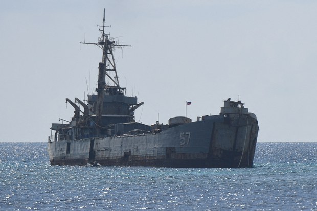 Philippines conducts resupply mission to disputed shoal Philippines conducts resupply mission to disputed shoal