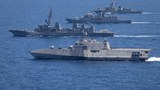 Philippines, US and allies stage show of force in South China Sea