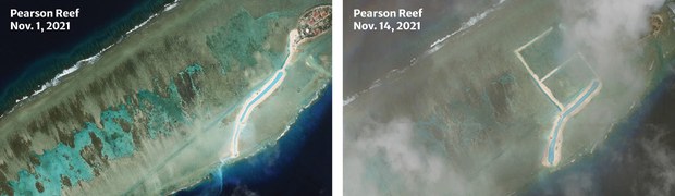 Vietnam Construction Continues at 3 South China Sea Locations, Images Show Vietnam Construction Continues at 3 South China Sea Locations, Images Show