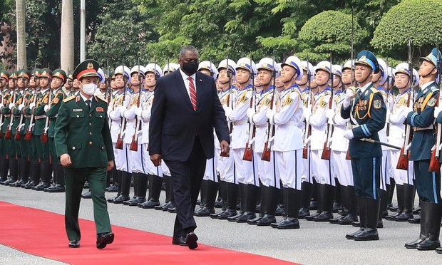 US Defense Secretary Austin Meets in Hanoi with Vietnamese Officials US Defense Secretary Austin Meets in Hanoi with Vietnamese Officials
