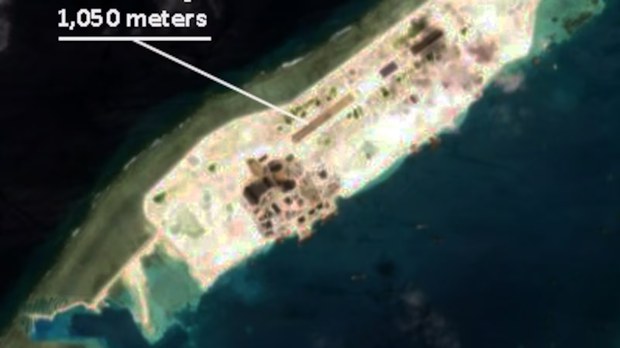 Vietnam builds airstrip on reclaimed island in South China Sea