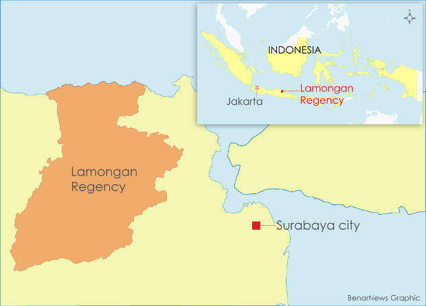 Lamongan map