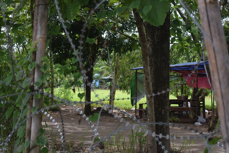 8 A Myanmar military border outpost near Three Pagodas Pass checkpoint, under area controlled by the allied Democratic Karen Budhhist Army. Taken on Aug. 18, 2024.JPG 8 A Myanmar military border outpost near Three Pagodas Pass checkpoint, under area controlled by the allied Democratic Karen Budhhist Army. Taken on Aug. 18, 2024.JPG