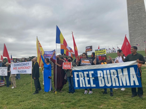 Southeast Asian diaspora members rally in Washington against ASEAN autocrats Southeast Asian diaspora members rally in Washington against ASEAN autocrats