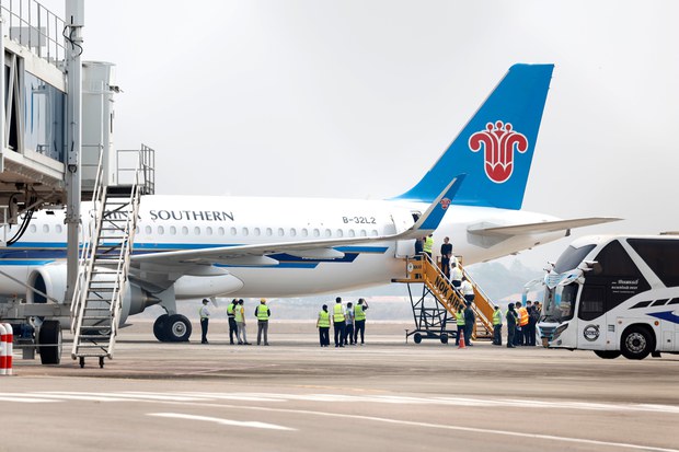 Chinese workers from Myanmar scam centers begin to fly home from Thailand Chinese workers from Myanmar scam centers begin to fly home from Thailand