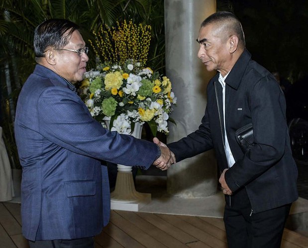 Myanmar junta chief, Thai official discuss military ties at beach resort Myanmar junta chief, Thai official discuss military ties at beach resort