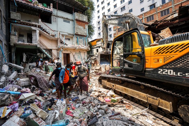 Search for survivors continues 3 days after massive quake in Myanmar, Thailand Search for survivors continues 3 days after massive quake in Myanmar, Thailand