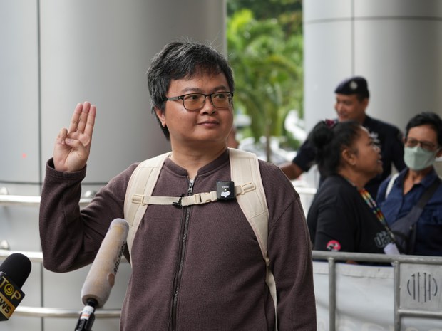 Thai pro-democracy leader jailed for 4 years under royal insult law Thai pro-democracy leader jailed for 4 years under royal insult law