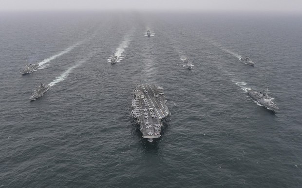 US aircraft carrier arrives in Thailand after crossing South China Sea US aircraft carrier arrives in Thailand after crossing South China Sea